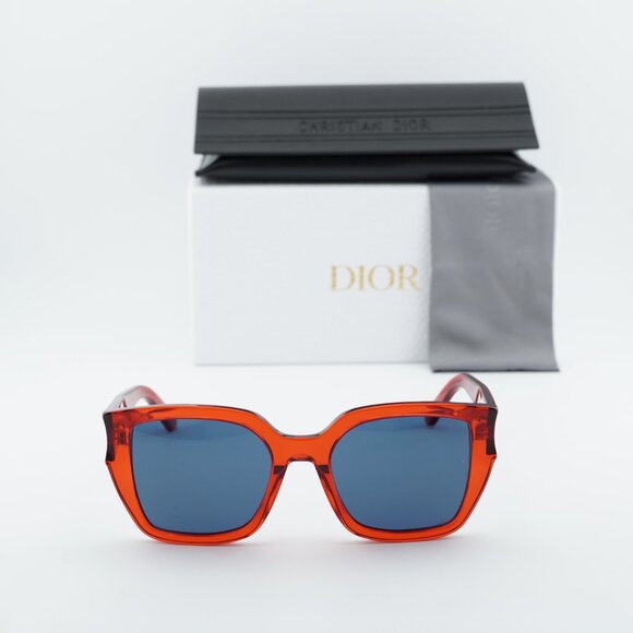 Dior DIORGLOW S1I 35B0 Square Sunglasses - Red/Blue main image 4